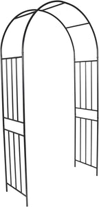Metal Garden Arch 7.2ft High Wide Garden Arbor for Various Climbing Plant Outdoor Garden Archway Arbor Trellis for Lawn Wedding Party Decoration Ceremony