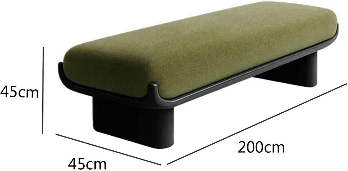 Modern Fabric Long Shoe Changing Bench for Walk-in Closet Living Room Home Use Bed end Entryway(XXX-Large)