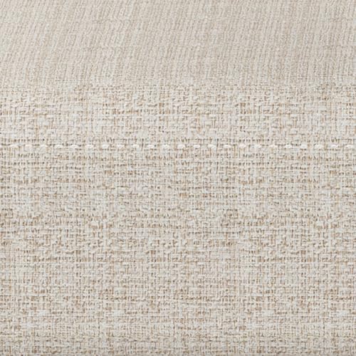 SIMPLIHOME Milltown 27" Wide Tweed Look Fabric Ottoman in Platinum