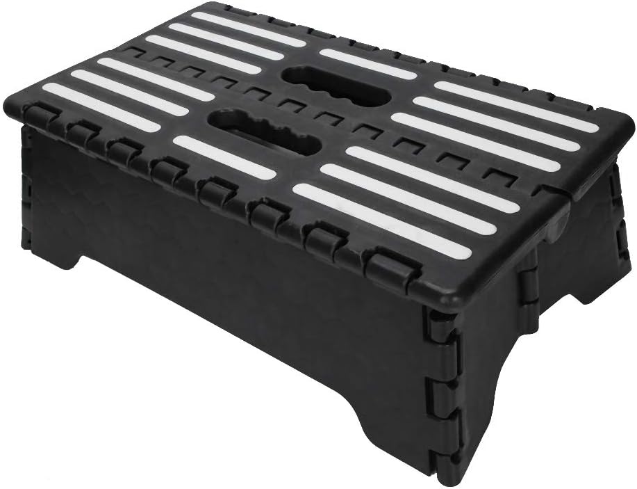 Generic Portable Folding Step Stool Nonslip for Elderly Assistant Lightweight Plastic 120KG Capacity 1 Unit