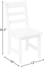 Lipper International Child's Round Table with Shelf and 2 Chairs, White