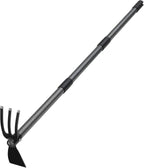 Hoe Garden Tool, 45 Inch Garden Hoe Long Handle for Weeding, Hoe Cultivator 2 in 1 Hand Garden Tools for Gardening Planting