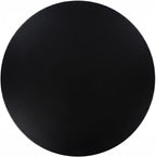 LeisureMod Bristol Collection 35" Round Bar Height Table, Modern MDF Top Pub with Black Pedestal Base, Bistro Cocktail Table for Kitchen, Dining Room, Cafe, Restaurant & Home Bar, Black