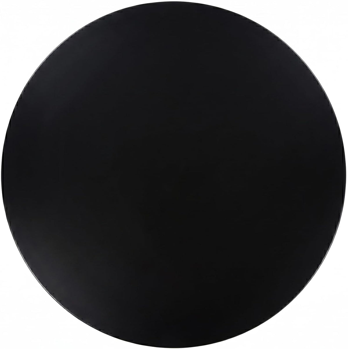 LeisureMod Bristol Collection 35" Round Bar Height Table, Modern MDF Top Pub with Black Pedestal Base, Bistro Cocktail Table for Kitchen, Dining Room, Cafe, Restaurant & Home Bar, Black