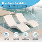 Aqua Outdoors Pool Lounge Chairs, Pool Chairs for in Pool, 9-in Water Depth | Heavy-Duty LDPE Water-Weighted Pool Lounger, Pool Chaise Lounge Chairs, UV-Resistant, Sun Shelf, Tanning Ledge, In-Pool Chair