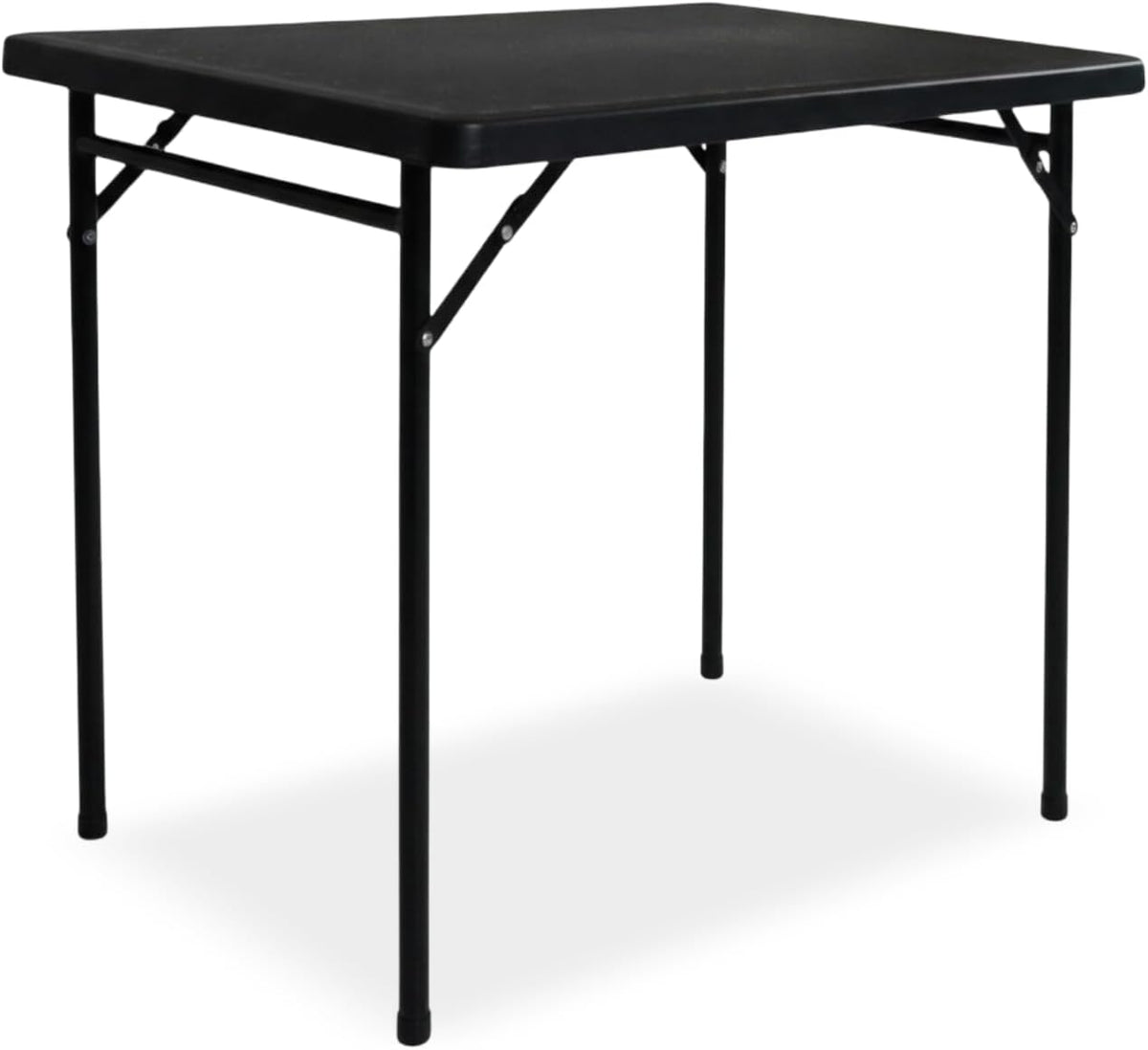 3ft Rectangular Folding Table for All-Occasion, Foldable Table with HDPE Tabletop and Steel Legs, Durable and Stable Small Folding Table, Perfect for Camping, Picnic, Party, Indoor & Outdoor, Black