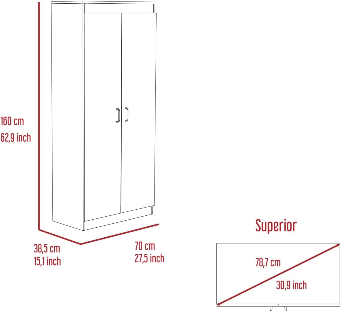 Pantry Cabinet with Ample Storage, Kitchen Organization, White