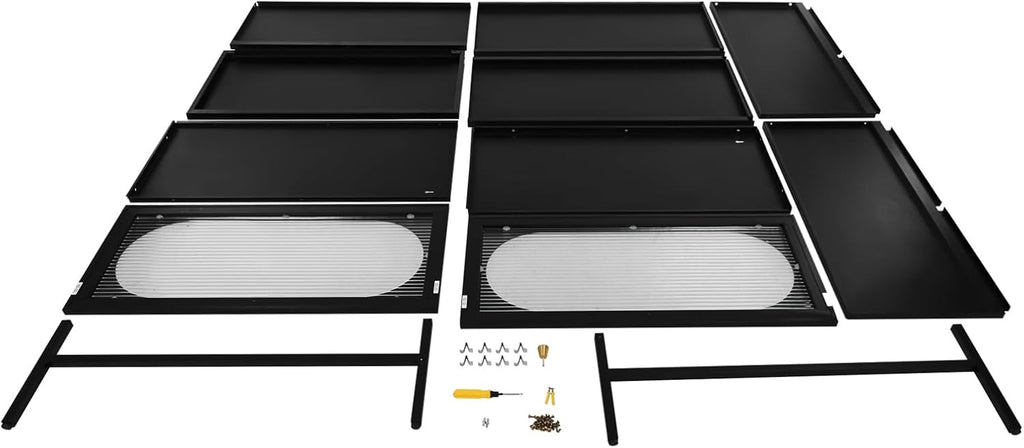 Xuthusman 3 Tier Floor Storage Cabinet, Freestanding Storage Unit with Adjustable Shelves, Magnetic Doors Kitchen Accent Cabinet Kitchen Organizers and Storage for Bathroom（Black）