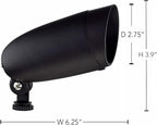 Nuvo SF76/646 One-Light Halogen Landscape Floodlight, Dark Bronze, 6.25-Inches
