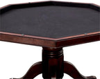 Furniture of America Deaton 48" x 48" Traditional 8-Sided Octagon-Shaped Wood Gaming Table with Inter-Changeable Top, Cupholder, Pedestal Legs, Assembly Required, in Cherry Finish