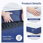 CYMULA Folding Mattress Twin, 6 Inch Memory Foam Tri-Fold Floor Bed and Futon,Twin Topper with Breathable & Washable Cover,Foldable Mattress for Guest Bed, Office Nap,Camping,White，38"x75" 6"