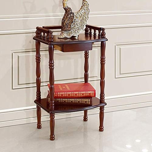 Telephone Table, American Solid Wood Telephone Table,Vintage European Plant Stand,Roman Column Table,Storage Side End Table,Sofa Side Table (
