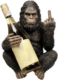Bigfoot Middle Finger Wine Bottle Holder, Funny Middle Finger Bigfoot Wine Holder Decor, Single Wine Bottle Animal Wine Rack, for Party Tabletop Countertops Kitchen Decoration