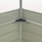 Galvanized Steel Greenhouse, 39.4"x39.4"x30.3", Black