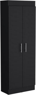 Pantry Cabinet Clinton, Kitchen, Black
