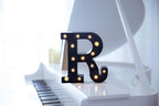 Foaky Black LED Marquee Number Lights Sign Light Up Marquee Number Lights Sign for Night Light Wedding Birthday Party Battery Powered Christmas Lamp Home Bar Decoration