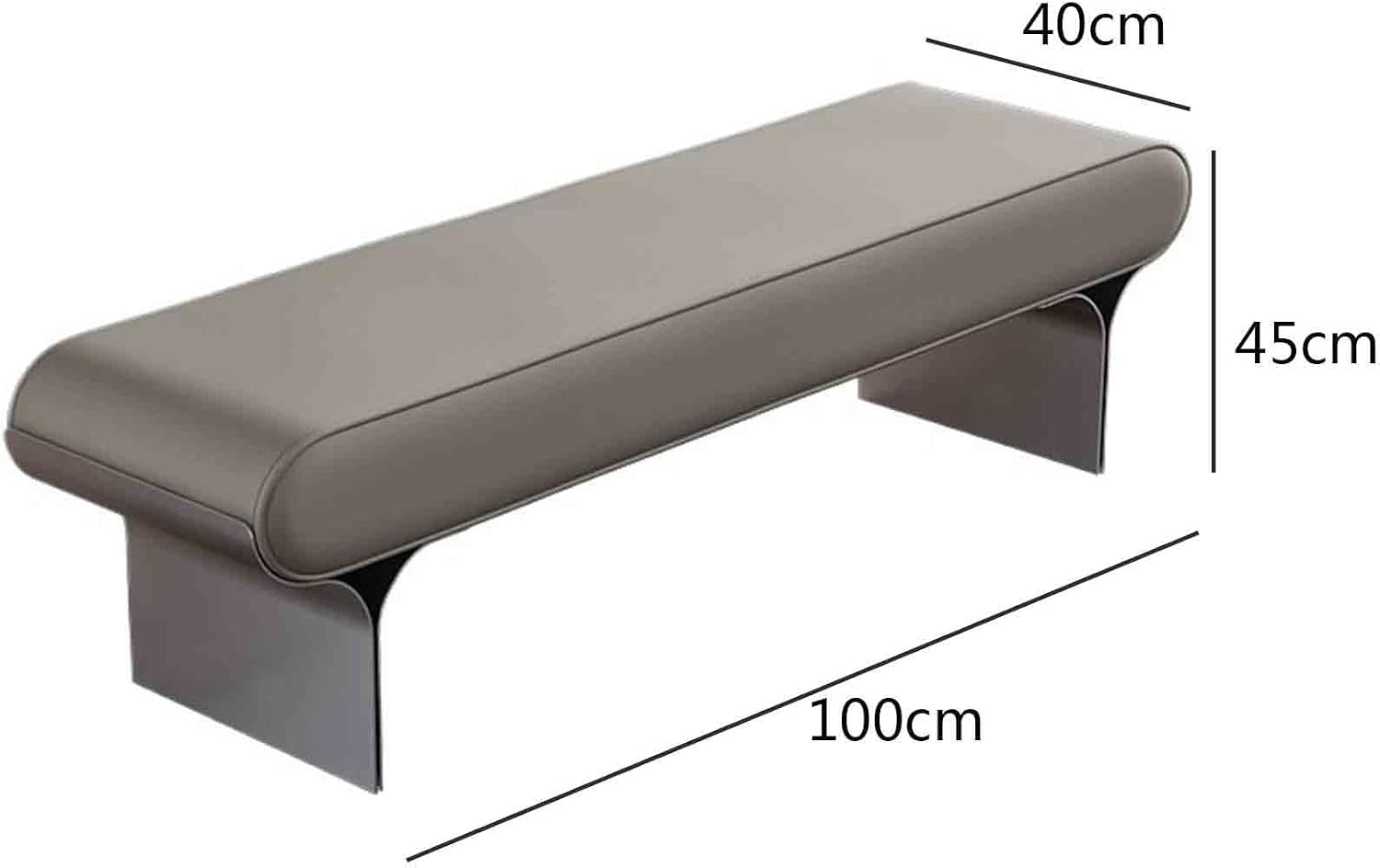 Modern Wooden Bench at The Foot of The Bed Long Beside The Suitable for Bedroom and Walk-in Closet Entryway(Small)