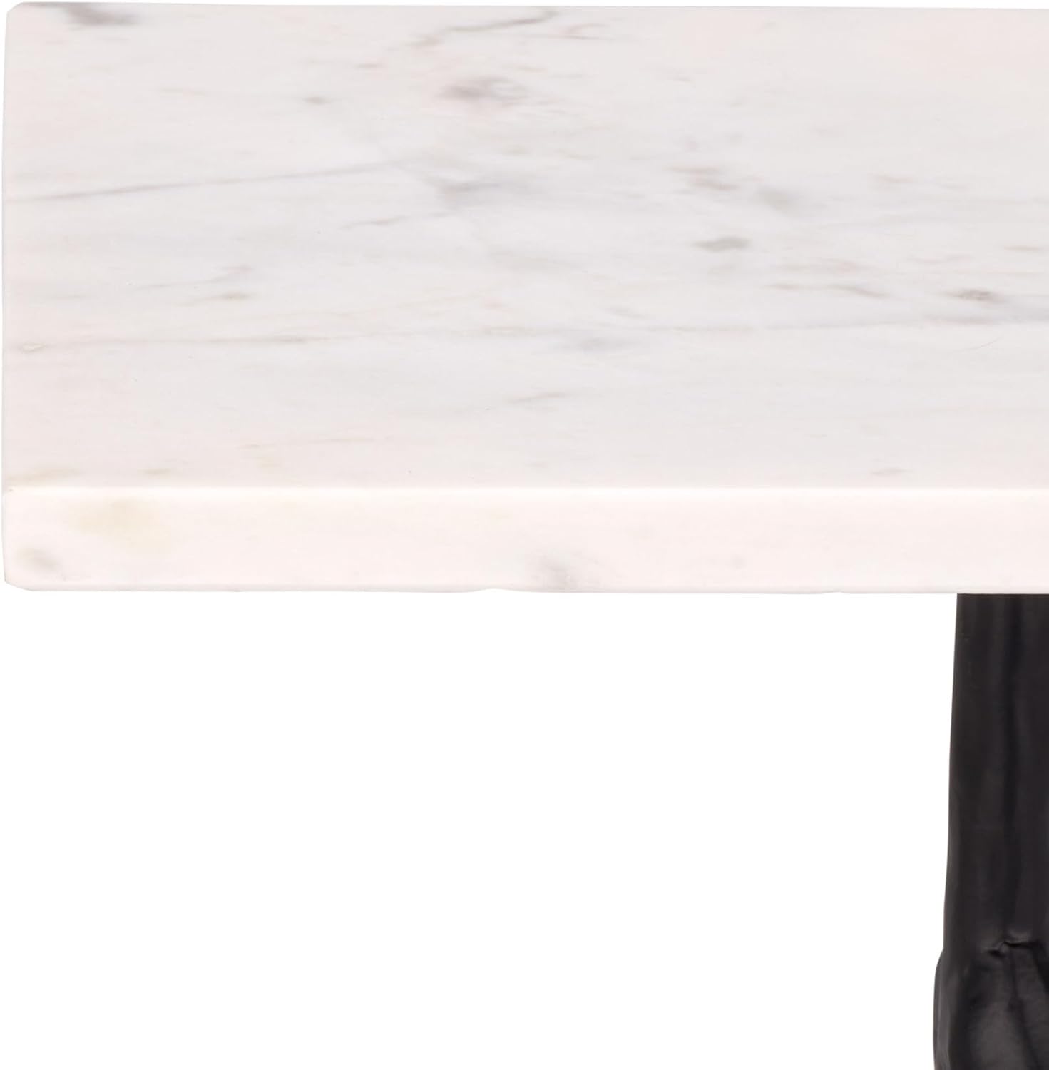 SAFAVIEH Home Collection - Warso White & Black Marble Accent Table, Sculptural Side Table, Fully Assembled (ACC3751A)