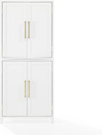 Maykoosh French Fabulous Roarke Kitchen Pantry Storage Cabinet - 15.75" D x 30" W x 70.63" H, Adjustable Shelf, Floor Mountable, Engineered Wood Finish