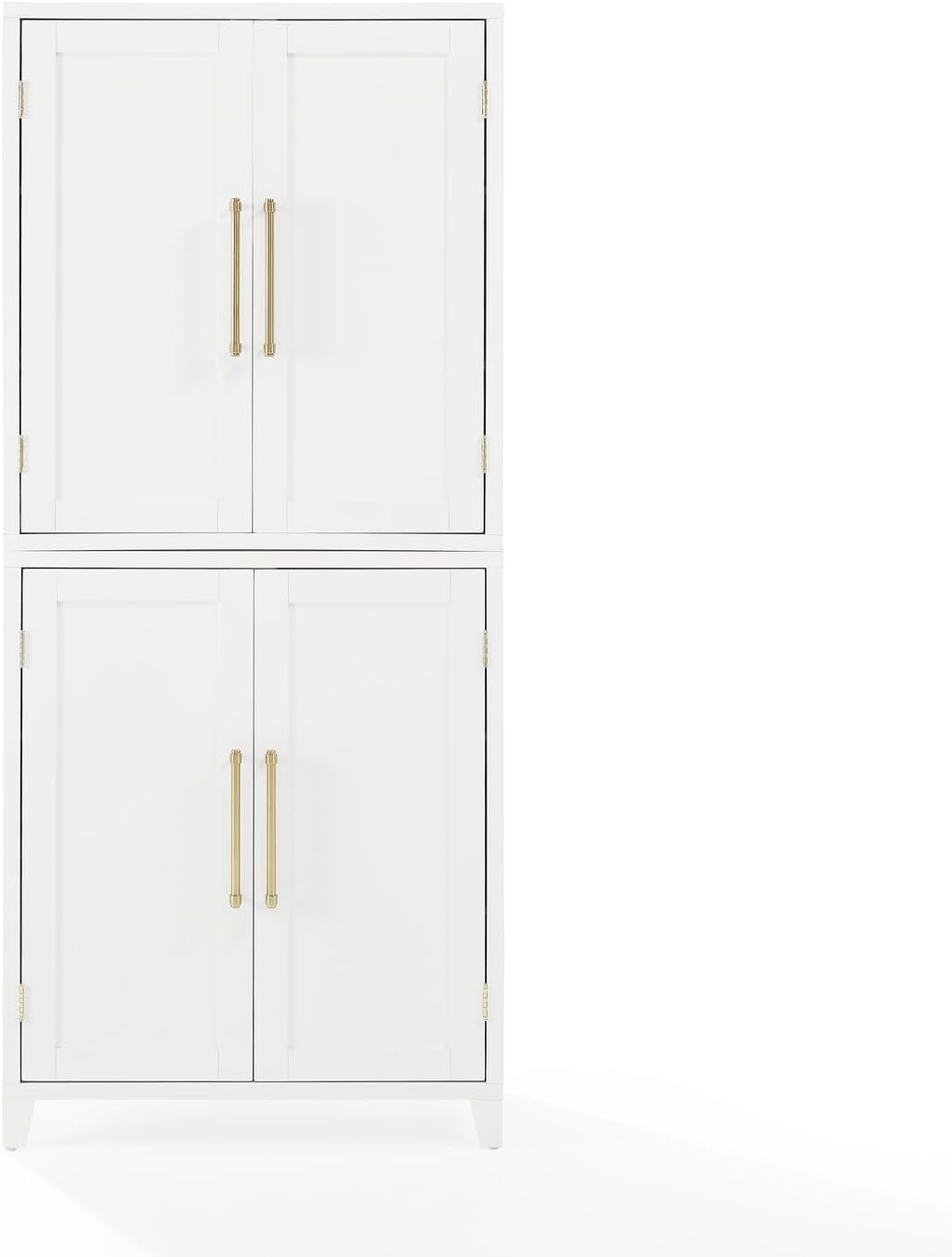 Maykoosh French Fabulous Roarke Kitchen Pantry Storage Cabinet - 15.75" D x 30" W x 70.63" H, Adjustable Shelf, Floor Mountable, Engineered Wood Finish