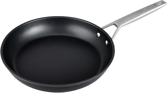 MsMk 7 inch Small Frying Pan Skillet, Carbonize also Non-Stick Saute Pans, PFAS & PFOA Free Non-Toxic, Scratch-resistant, for Induction, Ceramic and Gas Cooktops All Stovetops, Dishwasher & Oven Safe