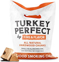 Fire & Flavor Turkey Perfect Premium All Natural Cherry Wood Chunks for Smoking - Smoking Wood Chunks - Charcoal for Grilling