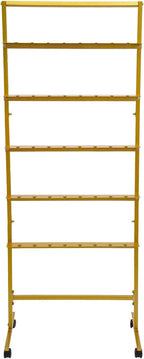 Champagne Wall Holder for Party, 5 Layer Movable Champagne Flute Holder Display Hold 40 Glasses, Metal Champagne Wall Stand, Drink Wall for Wedding, Bar Decor (Gold)