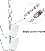 Keep Birds Away Mirror Disc, Hanging Reflectors to Scare Birds Away from Your House and Garden, 16 Butterfly Discs
