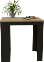 3-Drawer Kitchen Island Wenge and Pine with Particle Board | Modern kitchen island with 3 drawers and open shelves for organized storage
