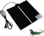 KABASI Reptile Heating Pad, 14W 11x11 inch Waterproof Reptile Heat Pad Under Tank Terrarium with Temperature Control, Safety Adjustable Reptile Heat Mat for Turtle, Tortoise, Snakes, Lizard, Gecko