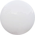 White Gazing Globe Mirror Ball in Stainless Steel, Shiny Hollow Sphere Sparkling Housewarming Outdoor Party Ornament (White, 8 inches)