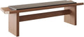 Modern Wooden Long Shoe-Changing Bench for Bedroom Dressing Room Leather Bed end Upholstered Entryway(XS)