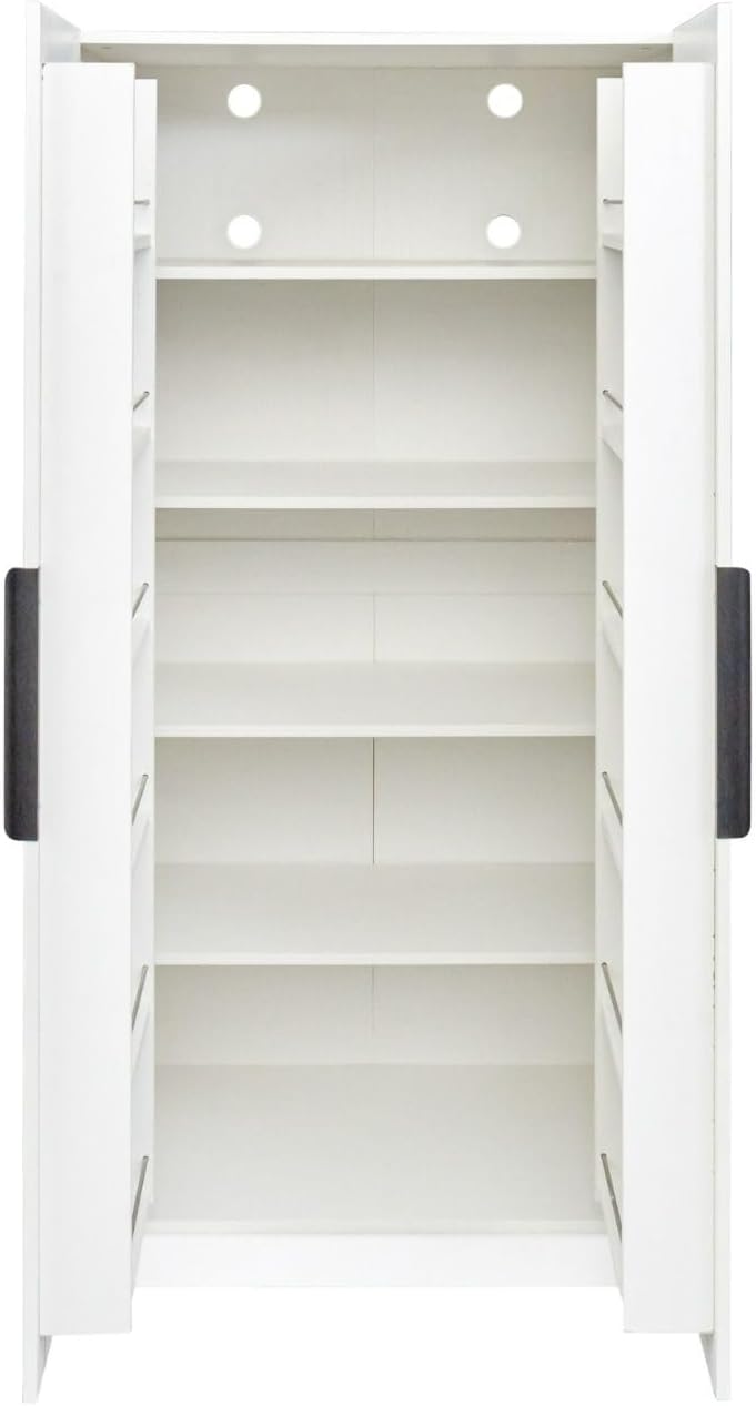 Kitchen Pantry Cabinet 62.99" Tall, Freestanding Storage Cupboard with Shelves for Kitchen, Dining Room, Living Room, Large Sideboard Buffet