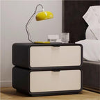 2 Drawer Bedside Table Wood Full Floor-Standing Nightstand Modern Side Table with Removable Drawer Smooth Rails for Living Room All Occasion