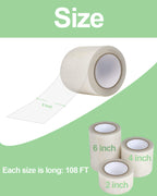 vensovo Greenhouse Covering Plastic Repair Tape - Heavy Duty 6″x108′ Garden Green House Sheeting, Plastic Polyethylene Film Repair Tape
