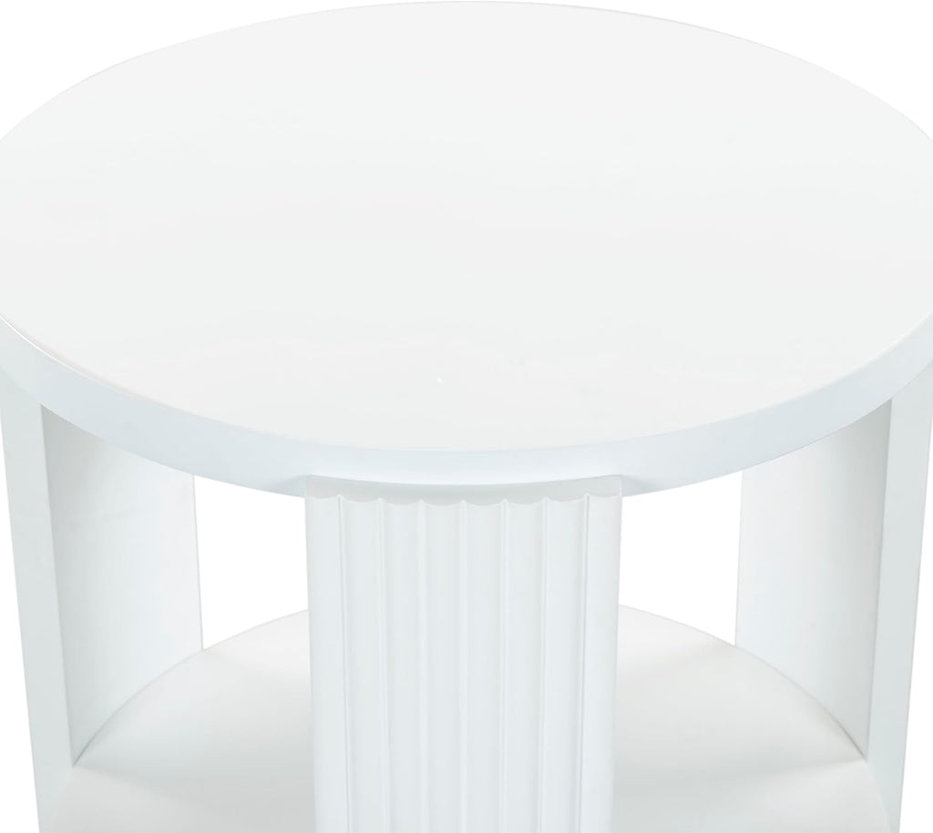 SAFAVIEH Couture Collection Liabella White Round Accent Table