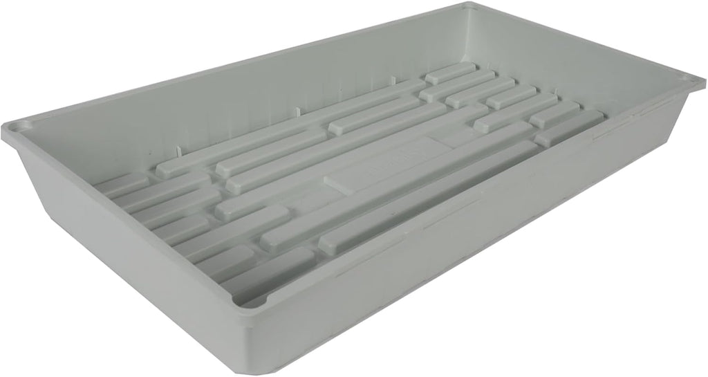 SUNPACK 10" x 20" Mega Plastic Seed Starting Tray, White, 2.5" (Pack of 30) - No Drainage Holes, Ideal for Greenhouses or Indoor Gardening - Made of Thick, Strong Plastic