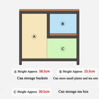 Side Table for Living Room,3 Tier End Table with Storage,Sofa Side Table for Small Spaces,60x30x67 cm Narrow Accent Table End Table for Bedroom and Office