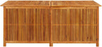 Wood Garden Backyard Organization, Wooden Garden Storage Box for Patio Furniture and Outdoor Cushions, 68.9"x31.5"x29.5",-646