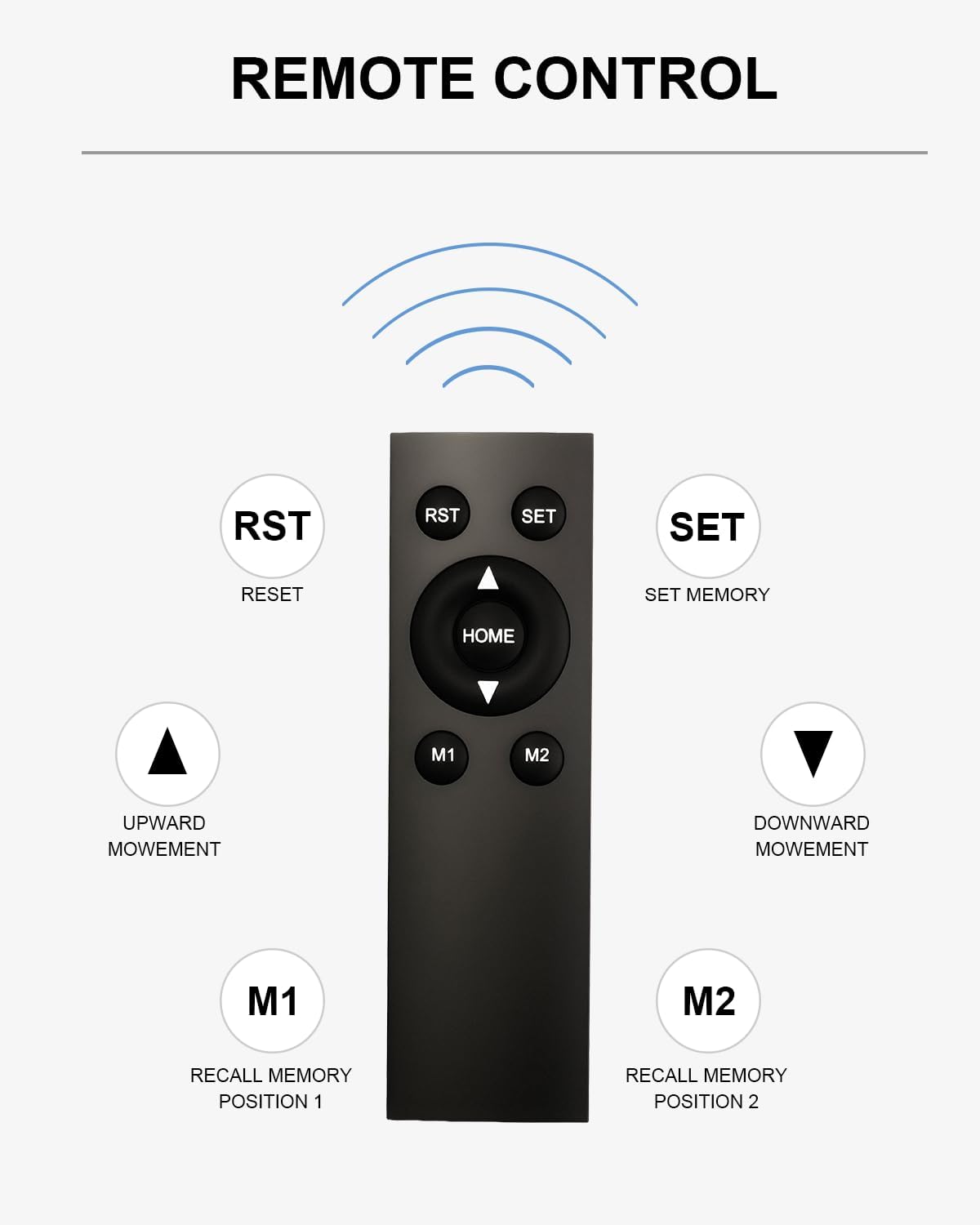 Universal Motorized TV Mount with Remote - Motorized TV Stand with Tempered Glass Base, TV Lift for Desktop and Floor