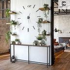 CAPHAUS 63” Narrow Long Console Table for Entryway, Classic Design Sofa Living Room, Skinny Table, Entrance Hallway, Plant Décor Rustic Oak 63-Inch