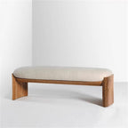 Modern Hotel Bedroom Bedside Stool Cloakroom Shoe Living Room Wooden Leisure Bench Entryway(120 * 45 * 45cm)