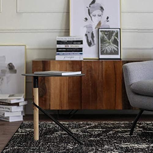 Telephone Table, End Table,Sofa Coffee Side Table,Telephone Side Table,Balcony Leisure Table(Color:Black,Size:18.1118.1118.89in)