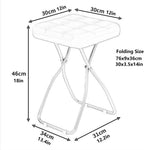 18 Inch Folding Stool, Portable Cushioned Padded Indoor Counter Bar Stools, Metal Frame, 330lbs Capacity for Makeup Room, Living Room(Green)