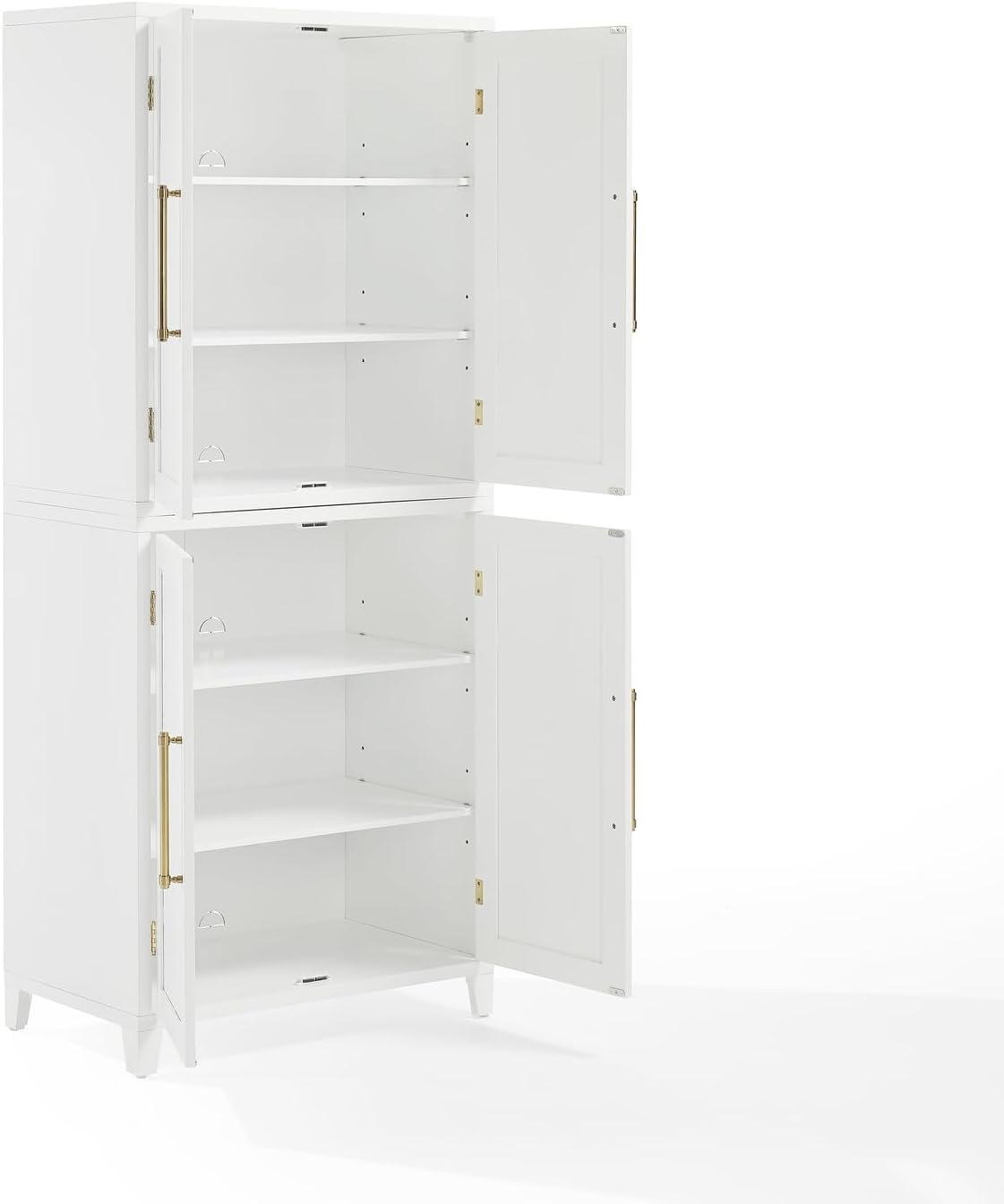Maykoosh French Fabulous Roarke Kitchen Pantry Storage Cabinet - 15.75" D x 30" W x 70.63" H, Adjustable Shelf, Floor Mountable, Engineered Wood Finish