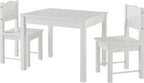 HYGRAD BUILT TO SURVIVE Kids Wooden Table and Chair Set - Stable and Sturdy Toddler Activity Table for Craft, Art - Perfect Children Gift for Livingroom, Daycare, Classroom, Playroom (White)