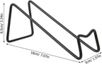 PRETYZOOM Wine Bottle Holder for Table Single Wine Shelf Iron Bottle Shelf with Geometric Design Countertop Rack for Kitchen Bar Display and Organization 7.08 X 3.34 X 1.96 in