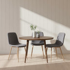Velvet Dining Chairs Set of 4, Modern Kitchen Chairs, Metal Legs, Upholstered Dining Accent Side Chairs for Living Room Dining Room, Grey