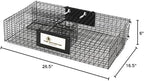 Rugged Ranch 4‑Pack Ratinator Multi‑Catch Rat Trap, Wire Cage, 26.5"x16.5"x6" Each - Live Catch‑and‑Release, 2‑Door Humane Rodent Control, No‑Poison Outdoor Use
