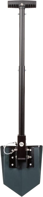 DMOS Delta Shovel - Collapsible Heavy-Duty Steel Folding Shovel for Camping, Overlanding, Survival, Military, Hunting, & Off-Road Use - Agate Grey - Compact